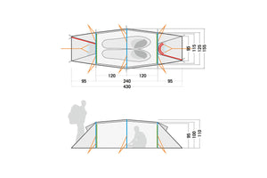 Rokua 2-Personen-Zelt - Auf und Davon | Outdoor Equipment