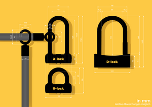 Texlock U/X-lock Bügelschloss Einzelteil
