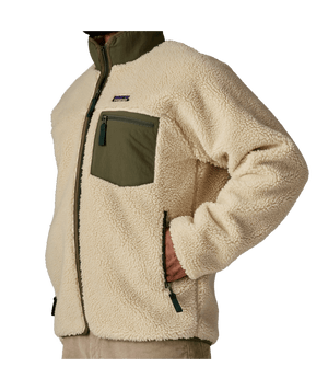 Patagonia Men's Classic Retro-X Fleece Jacket | Übergangsjacke dark natural w/basin green Fleecejacke Herren Auf und Davon Outdoor Equipment