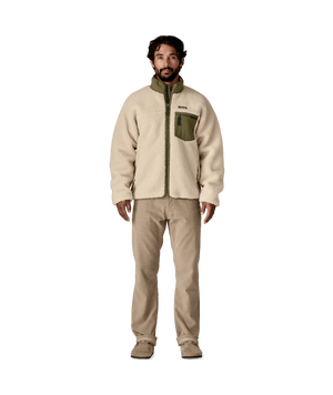 Patagonia Men's Classic Retro-X Fleece Jacket | Übergangsjacke dark natural w/basin green Fleecejacke Herren Auf und Davon Outdoor Equipment