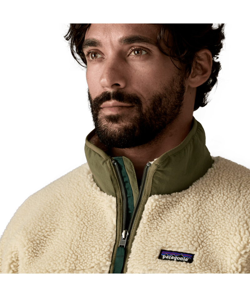 Patagonia Men's Classic Retro-X Fleece Jacket | Übergangsjacke dark natural w/basin green Fleecejacke Herren Auf und Davon Outdoor Equipment