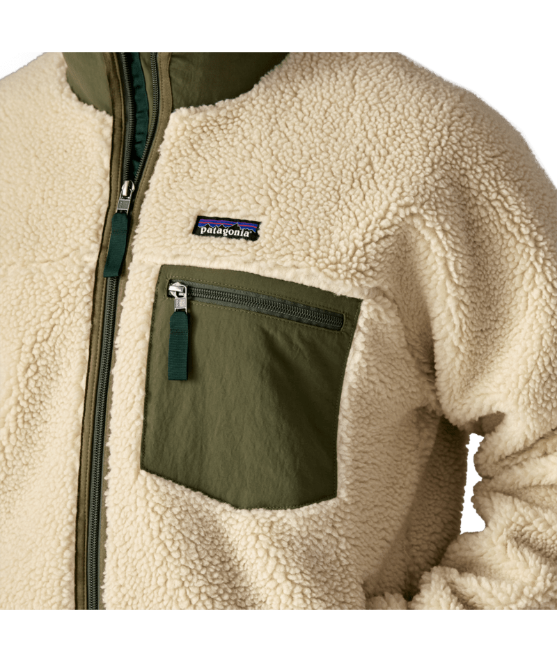 Patagonia Men's Classic Retro-X Fleece Jacket | Übergangsjacke dark natural w/basin green Fleecejacke Herren Auf und Davon Outdoor Equipment
