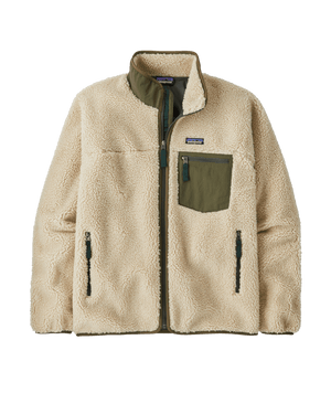 Patagonia Men's Classic Retro-X Fleece Jacket | Übergangsjacke dark natural w/basin green Fleecejacke Herren Auf und Davon Outdoor Equipment