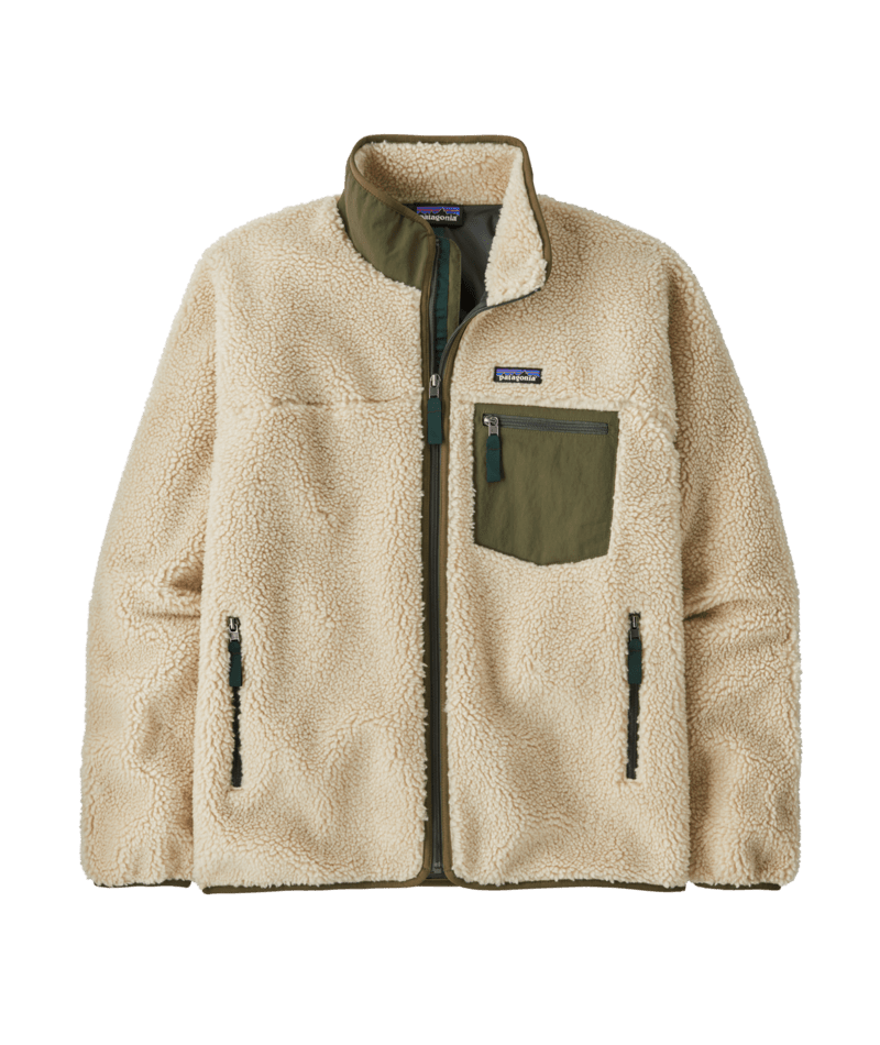 Patagonia Men's Classic Retro-X Fleece Jacket | Übergangsjacke dark natural w/basin green Fleecejacke Herren Auf und Davon Outdoor Equipment