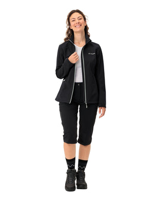 vaude Women's Hurricane Jacket IV black uni Softshell Jacke Auf und Davon Outdoor Equipment