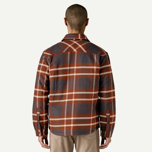 Patagonia Men's Lightweight Insulated Fjord Flannel Shirt | Hemd ahore ink black gefüttert kariert Auf und Davon Outdoor Equipment