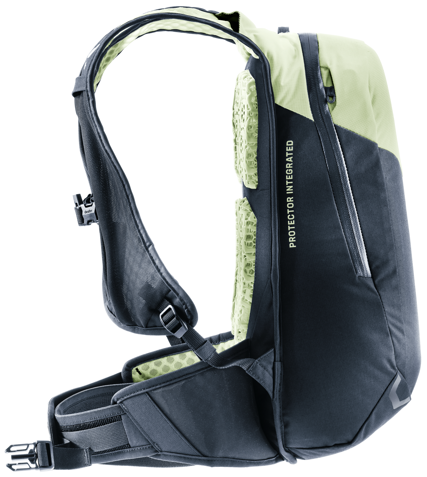 deuter Hiline 8 | Fahrradrucksack phosphor-black MTB Rucksack mit Protektor Auf und Davon Outdoor Equipment