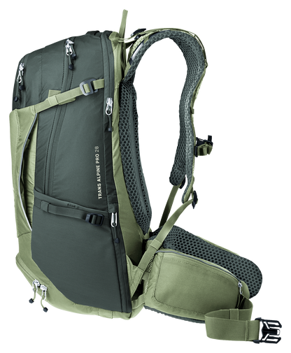deuter Trans Alpine Pro 28 Fahrradrucksack grove-ivy MTB Rucksack Auf und Davon Outdoor Equipment