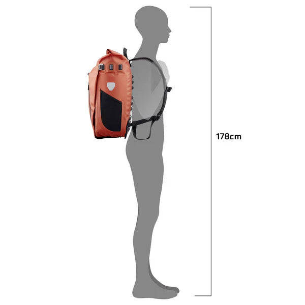 ortlieb Vario QL3.1 26L - Fahrradtasche | Rucksack rooibos orange Auf und Davon Outdoor Equipment