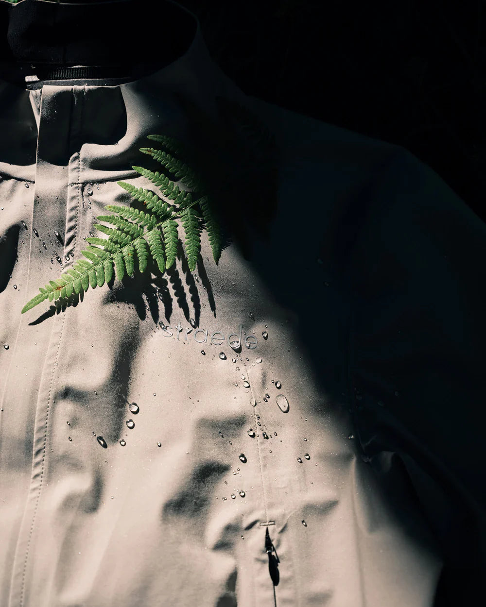 straede Rain Jacket Men cloud white Regenjacke Fahrradjacke Herren Auf und Davon Outdoor Equipment