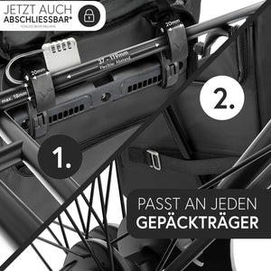 valkental ValkOne 3in1 Fahrradtasche 18L schwarz Fahrradtasche Fahrradrucksack Auf und Davon Outdoor Equipment
