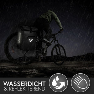 valkental ValkOne 3in1 Fahrradtasche 18L schwarz Fahrradtasche Fahrradrucksack Auf und Davon Outdoor Equipment